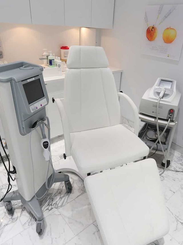 A private treatment room