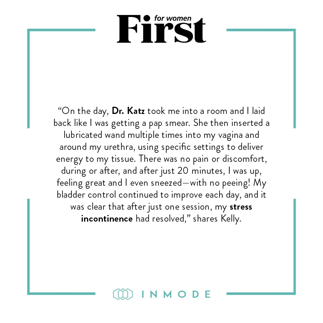 A Votiva patient story published in First for Women, reproduced by InMode